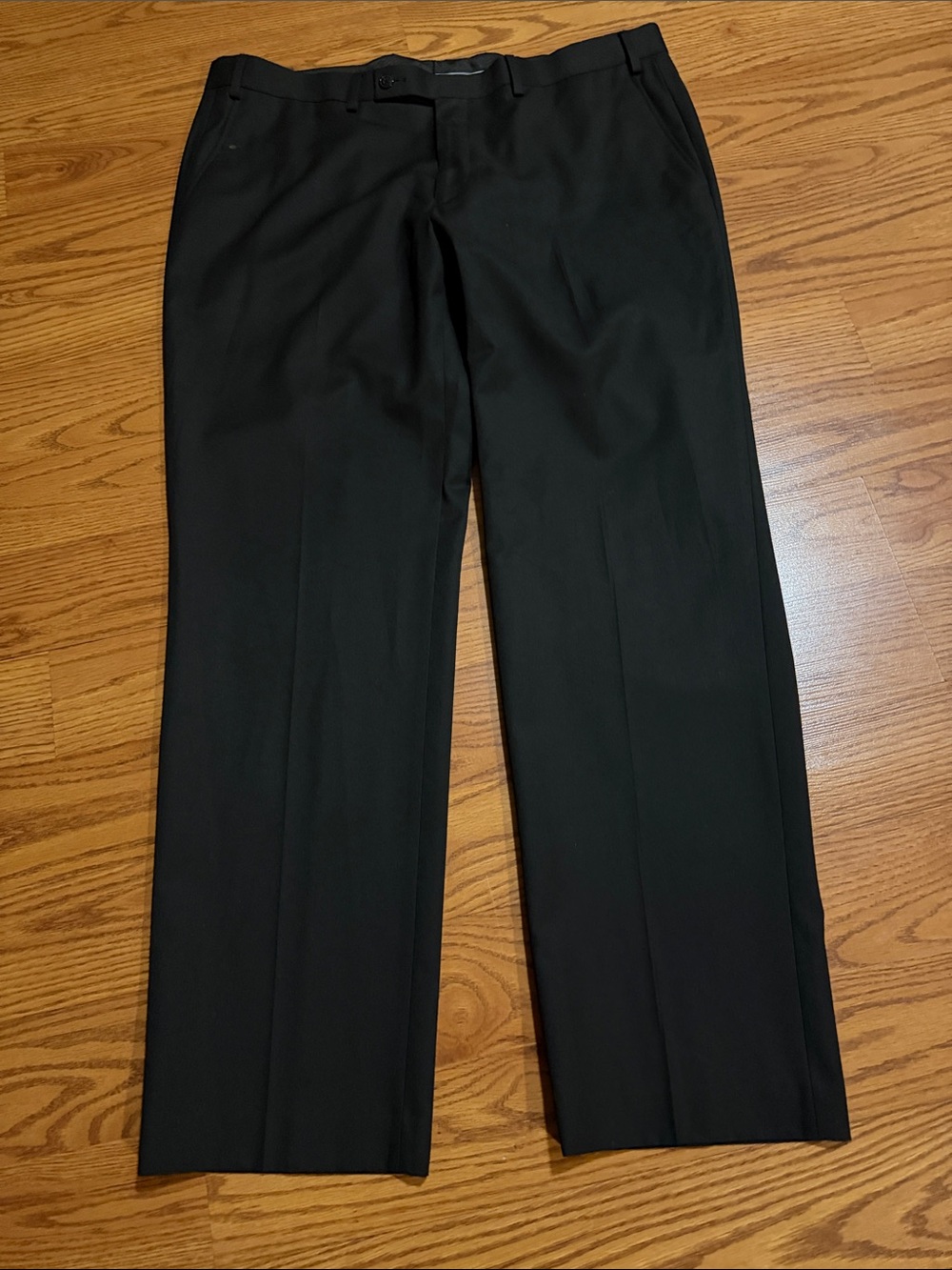 Van Heusen Men's Black Dress Slacks - Straight Leg
